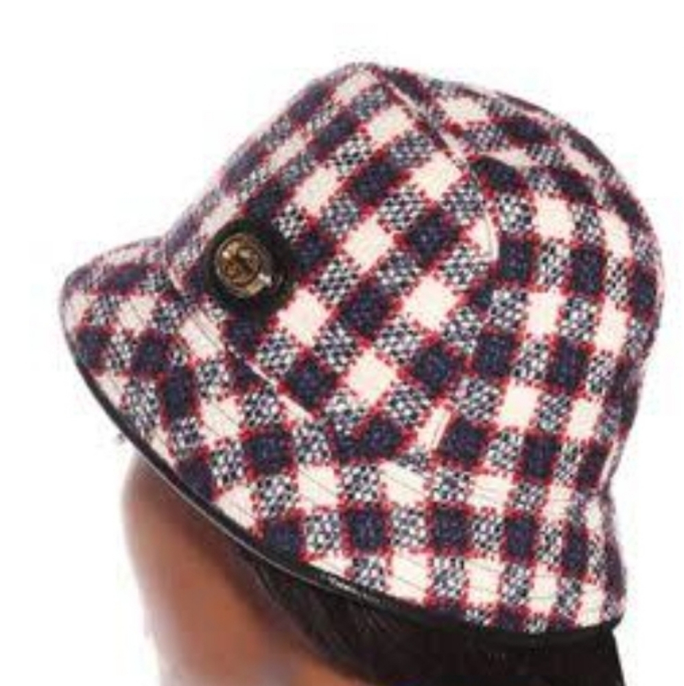 Gucci tweed hat